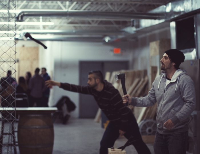 Two Axe throwers in Toronto