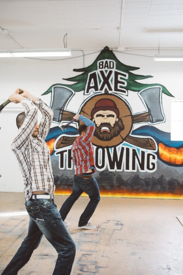 axe throwing at Bad Axe Throwing