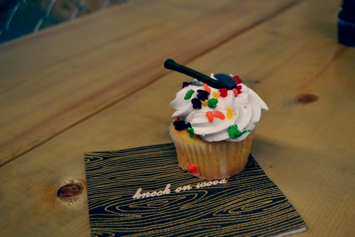 Axe Throwing Cupcake