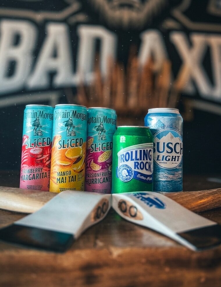 Happy hour at Bad Axe Throwing Syracuse