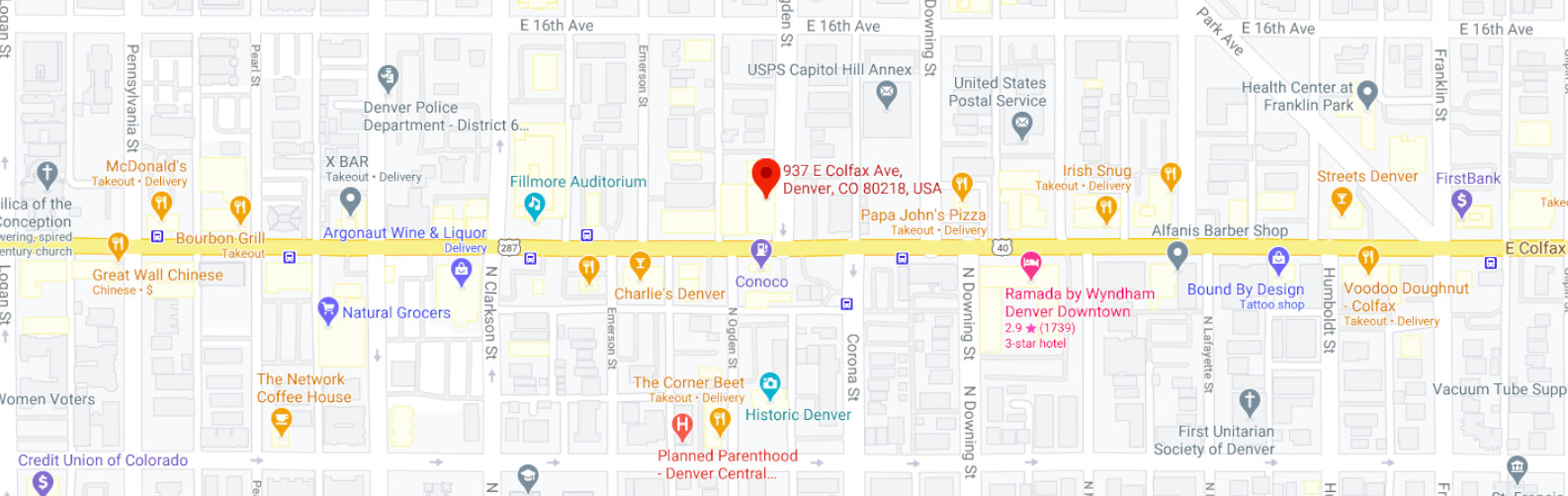 Denver Downtown map