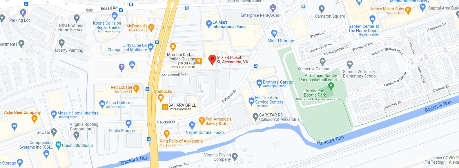 Alexandria map